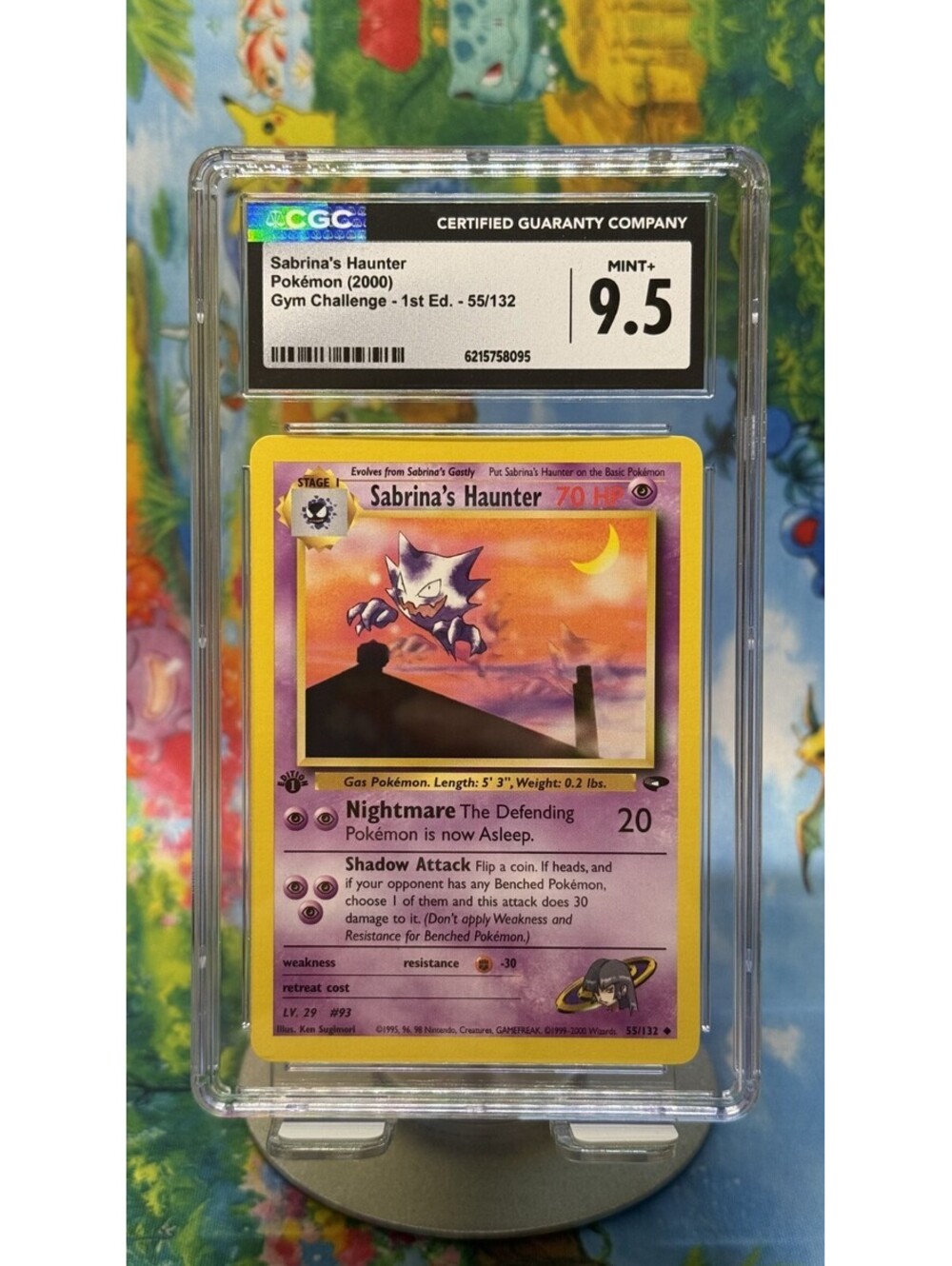 Sabrina’s Haunter Gym Challenge 55/132 2000 1st Edition CGC 9.5